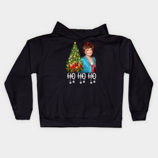 Funny Xmas Ho Ho Ho Blanche Devereaux Christmas Kids Hoodie